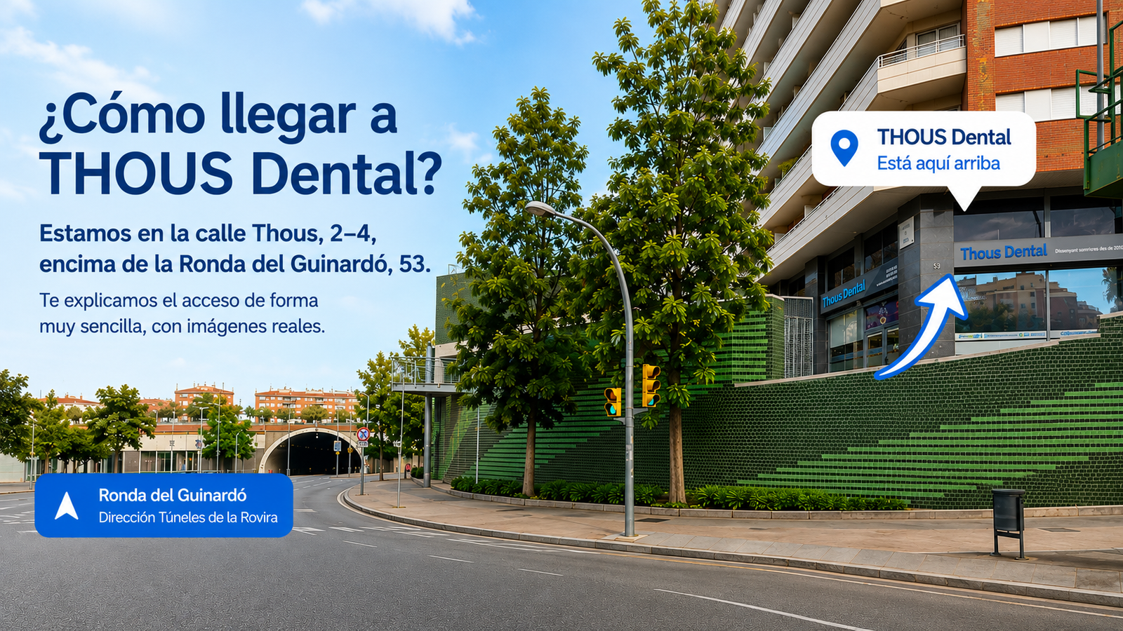 Clínica dental en Horta-Guinardó - acceso a THOUS Dental